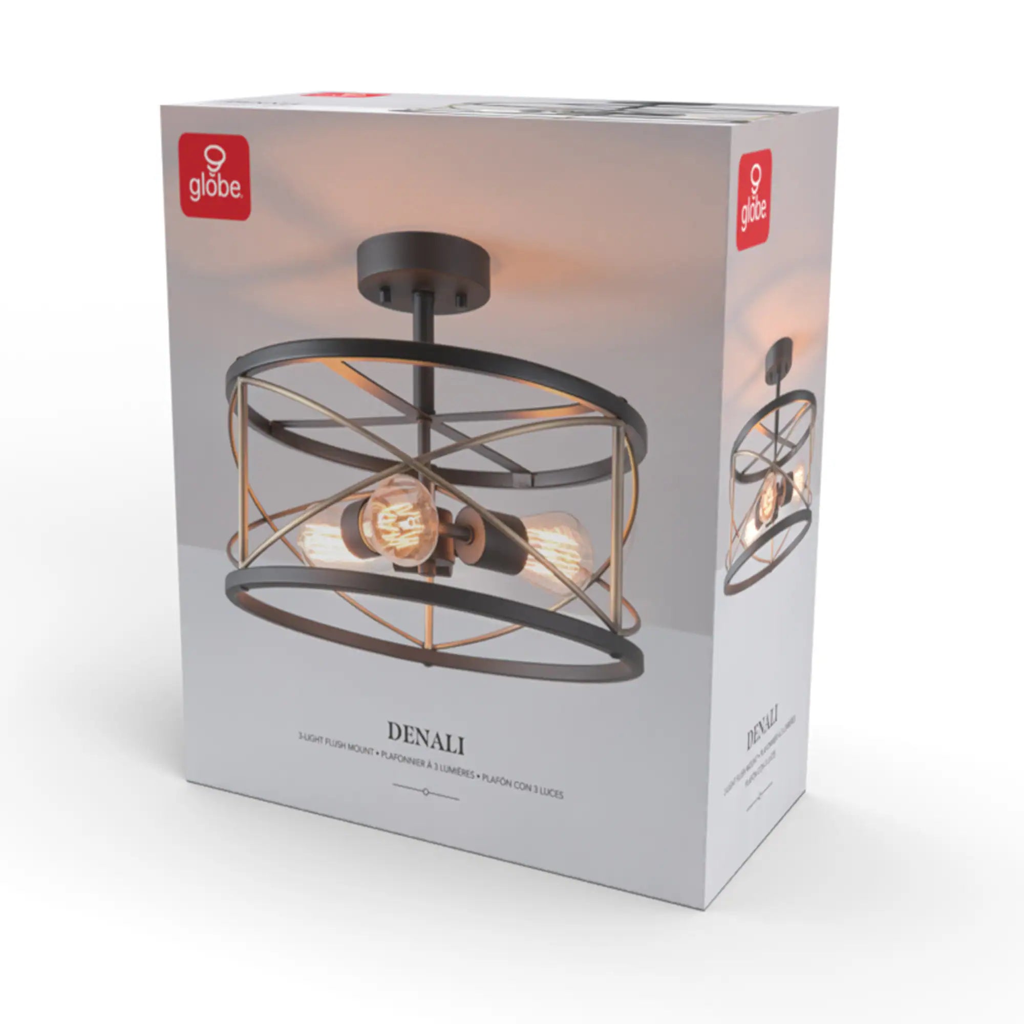 PUSU Lámparas industriales semi empotradas montaje lámpara de techo vintage metal luz negro lámpara ETL lista para cocina sala comedor dormitorio granja almacén
