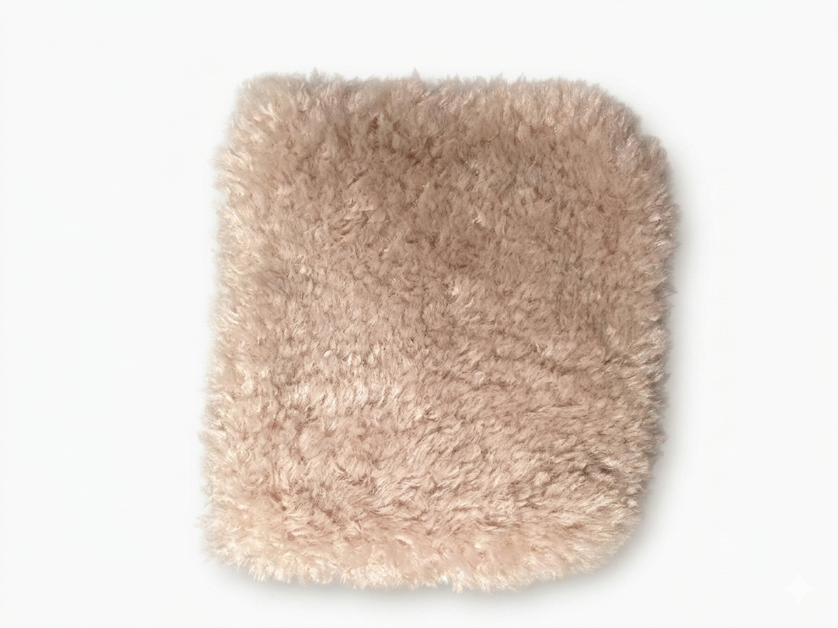 Mini Bolsa Peluche - Color Beige